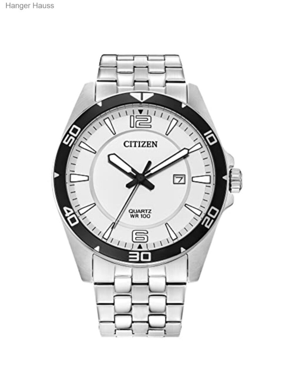 Quartz Watch 42mm Case Water Resistant Stainless Steel Classic